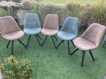 Set van 5 Eetkamerstoelen modern beschikbaar voor biedingen