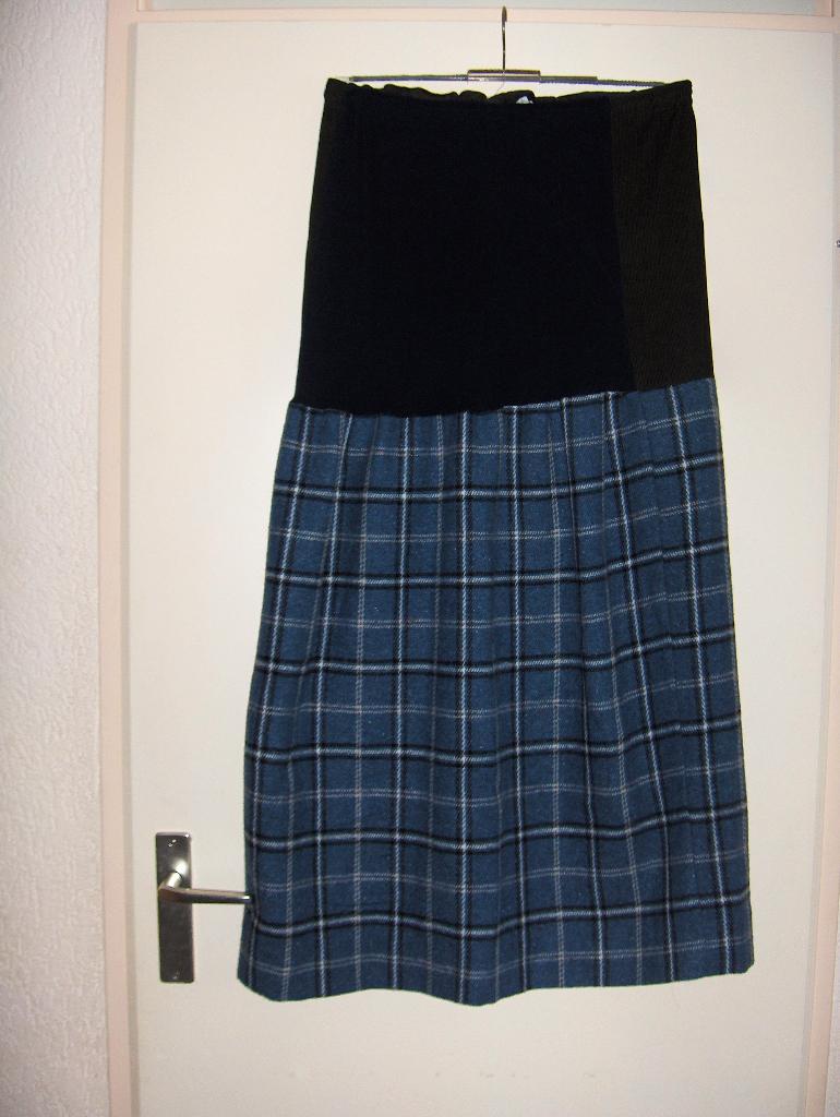 Goedkope blauw wit wol geruite gevoerde positie rok 40 zgan, Maat 38/40 (M), Blauw, Nieuw, Ophalen of Verzenden