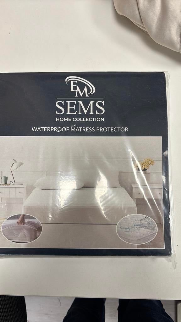 Matras hoes 90x200 water diect partij, Ophalen, Eenpersoons, Zo goed als nieuw, Wit