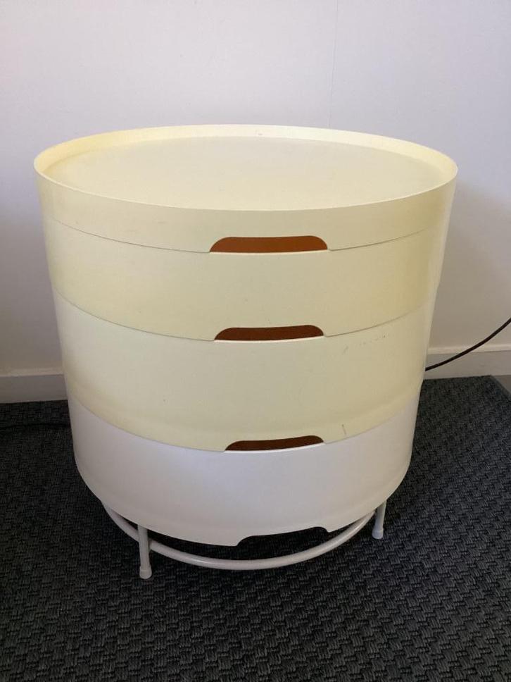 Vintage retro Ikea PS 2014 bijzettafel, Huis en Inrichting, Tafels | Bijzettafels, Gebruikt, Rond, 45 tot 60 cm, Minder dan 55 cm