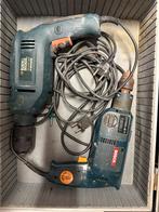 Boormachines in aluminium koffer, Doe-het-zelf en Verbouw, Gereedschap | Boormachines, Ophalen, Gebruikt, 400 tot 600 watt, Boormachine