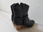Zwarte dames laarsjes 39, Zwart, Lage of Enkellaarzen, Ophalen of Verzenden, Zo goed als nieuw