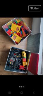 Grote doos duplo, inclusief duplo huis  trein grondplaten, Ophalen of Verzenden, Gebruikt