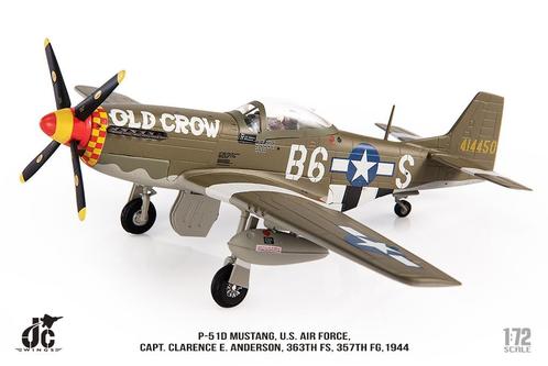 P-51D Mustang Captain C. E. Bud Anderson USAAF 1945 JC Wings, Verzamelen, Luchtvaart en Vliegtuigspotten, Nieuw, Schaalmodel, Verzenden
