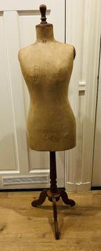 Antieke Paspop, op eiken houten voet., Ophalen