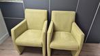 Lime groene fauteuils verrijdbaar, Huis en Inrichting, Fauteuils, Ophalen, Gebruikt, Minder dan 75 cm, Stof