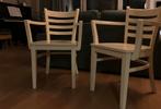 Kuipstoeltjes, Huis en Inrichting, Stoelen, Gebruikt, Twee, Wit, Ophalen of Verzenden