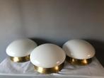 Art deco Plafondlamp plafonniere Gispen, Huis en Inrichting, Lampen | Plafondlampen, Ophalen of Verzenden, Zo goed als nieuw, Glas
