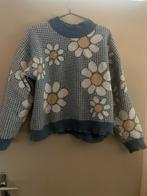 Blauwe bloementrui, Ophalen of Verzenden, Zo goed als nieuw, Maat 38/40 (M), Blauw