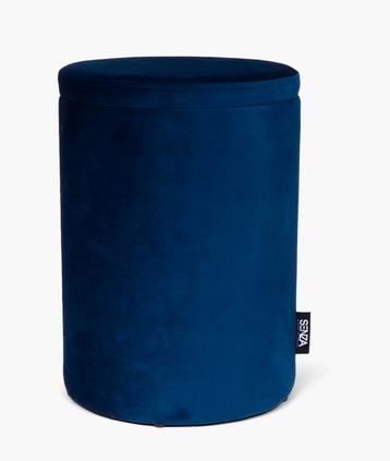 SENZA Velvet Poef met Opbergruimte - Blauw beschikbaar voor biedingen