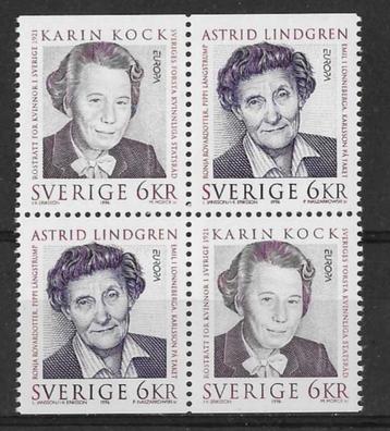 Zweden Michel Viererblock 1943 Do-Du-1944 Do-Du pf. EUROPA beschikbaar voor biedingen