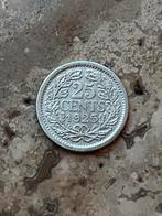 25 cent 1925 Wilhelmina, zeer mooie kwaliteit, Postzegels en Munten, Munten | Nederland, Zilver, 25 cent, Ophalen of Verzenden