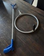 Vuilniszakring met handvat + vuilgrijper, Ophalen, 40 liter of meer, Zo goed als nieuw, Metaal