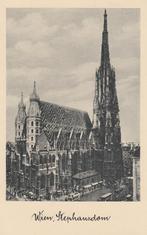 P830 oude ansichtkaart wenen stephansdom z/w oostenrijk, Ophalen of Verzenden, 1940 tot 1960, Ongelopen, Oostenrijk