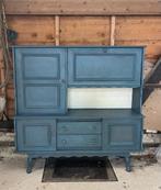 Klein vintage  buffetkastje geheel nieuw in de verf gezet, Huis en Inrichting, Ophalen, 100 tot 150 cm, Vintage jaren 50, Eikenhout