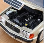 Mercedes Benz 190 E 2.3-16 '84 ZILVER 1/18 NOREV ref 183831, Hobby en Vrije tijd, Modelauto's | 1:18, Verzenden, Nieuw, Auto, Norev