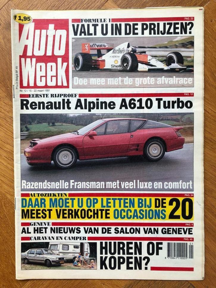 Autoweek nr. 12 1991, Boeken, Auto's | Folders en Tijdschriften, Nieuw, Algemeen, Verzenden
