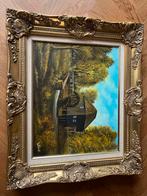 Olieverf schilderij van W. Perik, Ophalen of Verzenden
