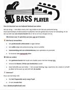 Bassist gevraagd voor band omgeving Doetinchem zie foto, Contacten en Berichten