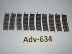 Adv-634 N Spoor Gebogen Rails R2 Fleischmann 15 graden DB, Gebruikt, Gelijkstroom, Fleischmann, Rails