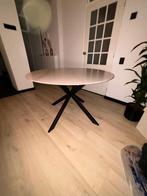 Stijlvolle marmeren eettafel, Huis en Inrichting, Ophalen, 100 tot 150 cm, Rond, Zo goed als nieuw