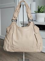 Coach Parker Kisslock leren tas, Ophalen of Verzenden, Gebruikt, Beige, Handtas
