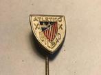 Metalen ATLETICO BILBAO VOETBALCLUB Speld (Wit/Rood/Blauw)., Verzamelen, Speldjes, Pins en Buttons, Verzenden, Zo goed als nieuw