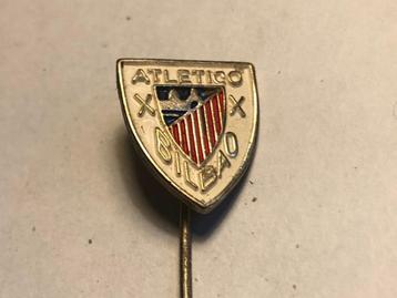Metalen ATLETICO BILBAO VOETBALCLUB Speld (Wit/Rood/Blauw). beschikbaar voor biedingen