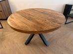 Mango Houten Eettafel Rond 130cm, Huis en Inrichting, Ophalen, Gebruikt, Rond, Vier personen