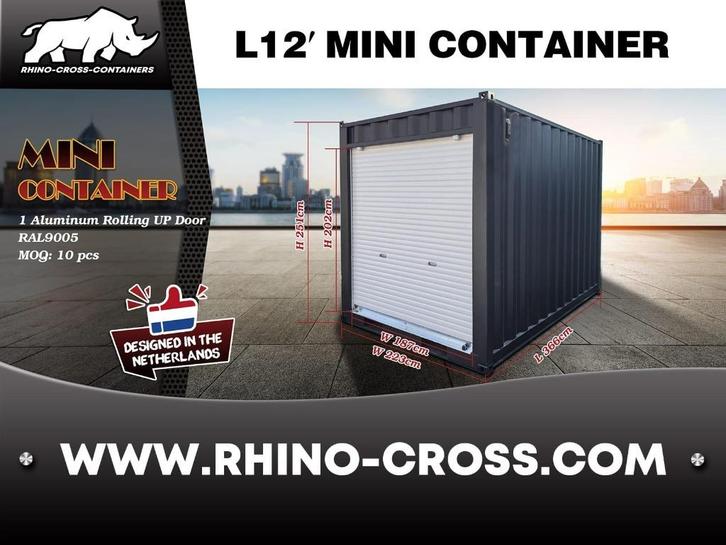 12ft of 20ft Zeecontainer met roldeur, Zakelijke goederen, Machines en Bouw | Keten en Containers, Ophalen
