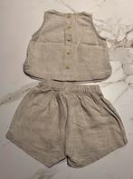 Te koop: ZGAN! Linnen set zomer H&M maat 62, Kinderen en Baby's, Babykleding | Maat 62, Meisje, H&M, Ophalen of Verzenden, Zo goed als nieuw