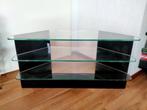 TV meubel design glas, hoekkast. In zeer goede staat., Huis en Inrichting, Kasten | Televisiemeubels, Ophalen, 50 tot 100 cm, Minder dan 100 cm