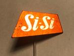 Metalen SISI FRISDANKMERK Speld (Oranje/Aluminiumkleur)., Verzenden, Zo goed als nieuw, Merk, Speldje of Pin