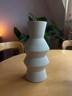 HK Living vaas keramiek/ clay wit, Huis en Inrichting, Woonaccessoires | Vazen, Overige kleuren, Verzenden, Aardewerk of Porselein