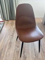 Skai bruine leren stoel, Ophalen, Overige materialen, Bruin, Zo goed als nieuw