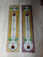 Antieke glas in lood ramen, Doe-het-zelf en Verbouw, Glas en Ramen, Ophalen, Gebruikt, Minder dan 80 cm, Glas in lood