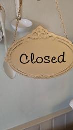 Decoratief bordje "closed", Ophalen of Verzenden