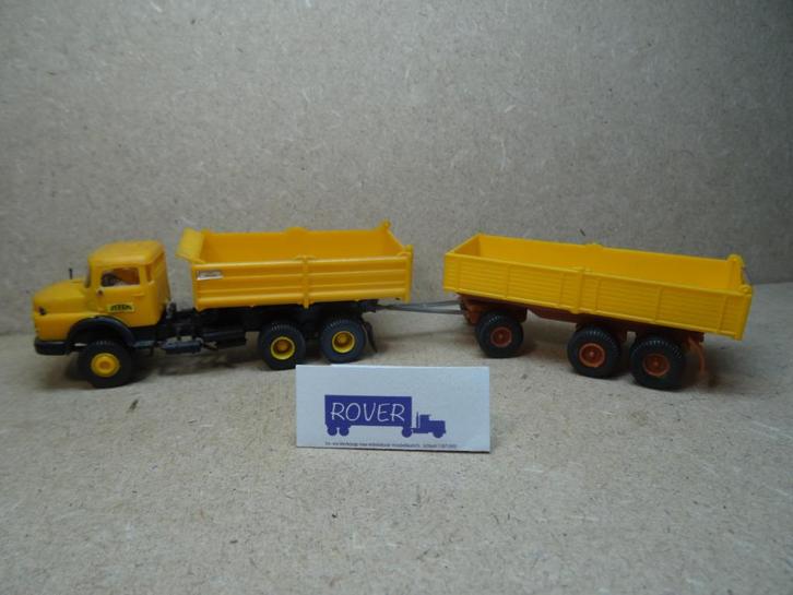 KIBRI H0-1:87, MERCEDES Kiep-Combinate 2, Zie Foto`s, Hobby en Vrije tijd, Modelauto's | 1:87, Zo goed als nieuw, Bus of Vrachtwagen