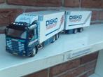 Tekno  Scania  143  met  Wipkar  van  Disko., Ophalen of Verzenden, Nieuw, Bus of Vrachtwagen, Tekno
