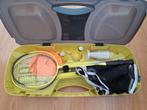 Badminton set + net, Sport en Fitness, Ophalen, Zo goed als nieuw, Racket(s)