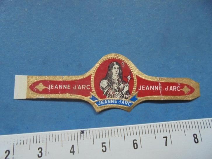 Oude sigarenband Jeanne d' Arc, Verzamelen, Rookartikelen, Aanstekers en Luciferdoosjes, Gebruikt, Sigarenbandjes, Ophalen of Verzenden