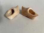 Setje van 2 kleine houten klompjes voor pop. Poppen klompen, Ophalen, Zo goed als nieuw, Overige typen