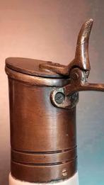 Art deco keramische vaas met bronzen - German Vaas, Ophalen of Verzenden