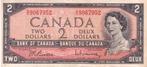 CANADA  2 DOLLAR  1954   MOOI BILJET, Ophalen of Verzenden, Overige landen