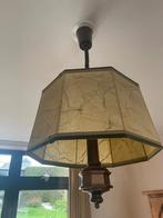 Antieke hanglamp met kap, Gebruikt, 50 tot 75 cm, Metaal, Antiek