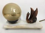 Vintage antiek design Frans Art deco nacht tafellampje, Verzenden