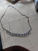 Zilvere ketting, Ophalen of Verzenden, Zo goed als nieuw, Blauw, Zilver