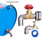 Kraan tap set voor 200l metalen vat olie ton Messing groot, Ophalen of Verzenden, Jomar Michael, Wielboutkoning@gmail.com, Oosterseweg 56 Zuidwolde