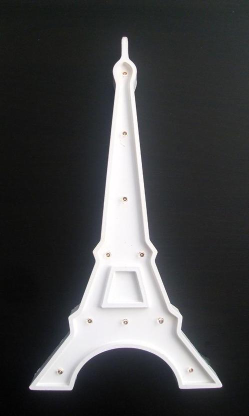Lamp Eiffeltoren / Lampje op batterij / Witte lamp, Huis en Inrichting, Lampen | Tafellampen, Minder dan 50 cm, Ophalen of Verzenden