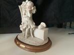 Marmeren Beeldje Meisje met Telefoon, Antiek en Kunst, Ophalen of Verzenden